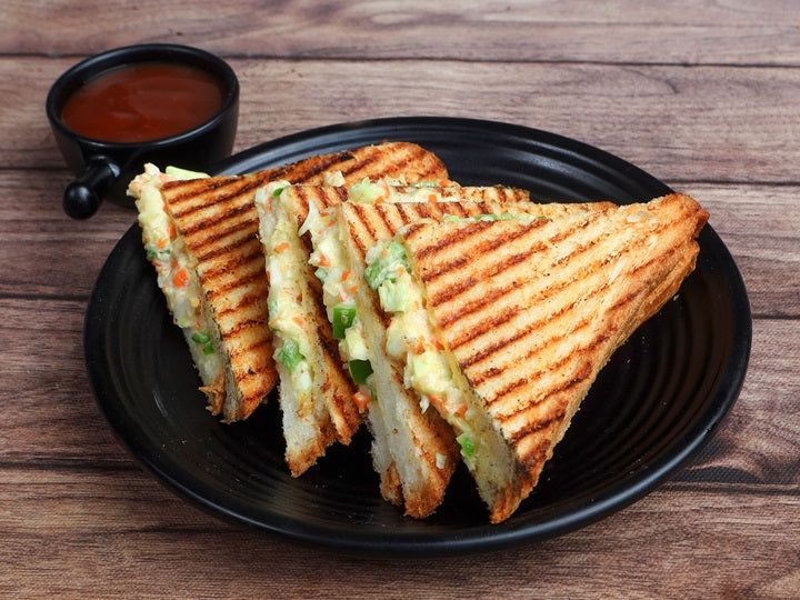 Veg Chilli Garlic Grilled Sandwich
